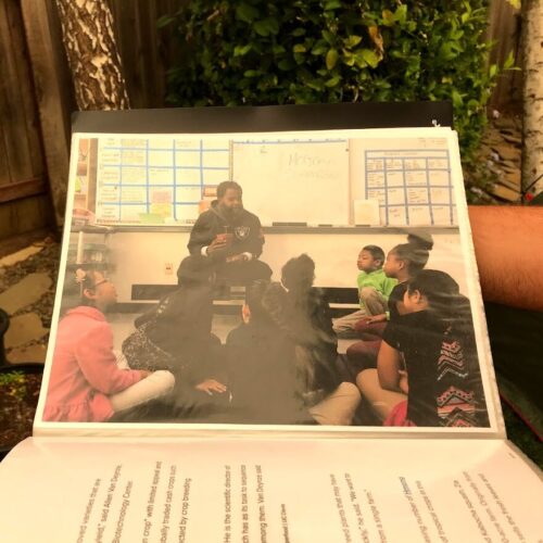 Christen Brown's Book--Photo of his work with the youth in Oakland